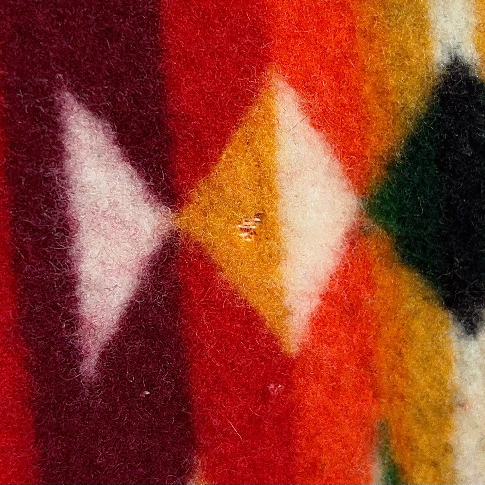 Vintage Pendleton Beaver State Striped Shawl Fringe Pink Throw USA - Picture 14 of 14
